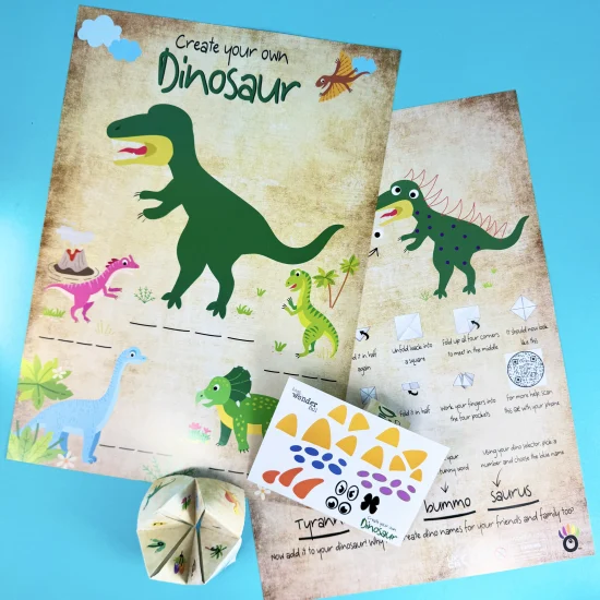 Create a dinosaur party bag filler.