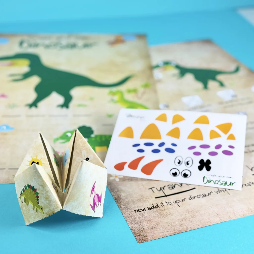 Create a dinosaur party bag filler.