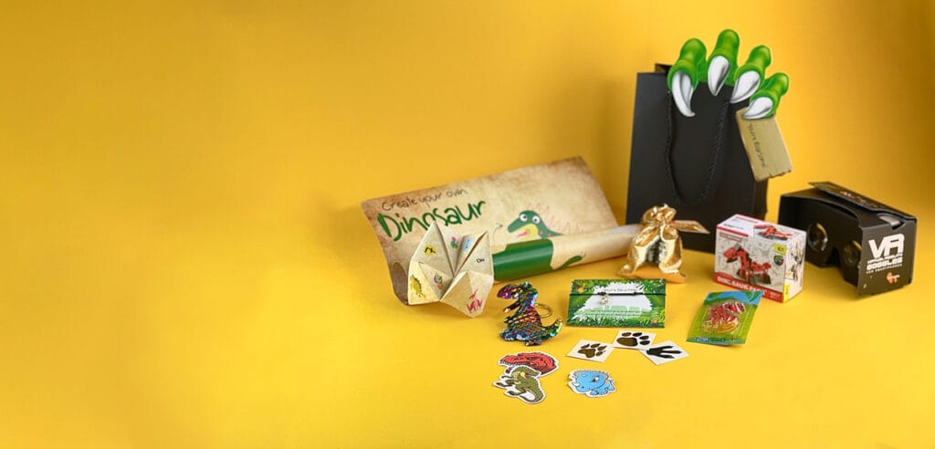 Dinosaur a pre-filled party bag