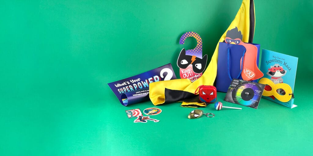 Superhero pre-filled party bag