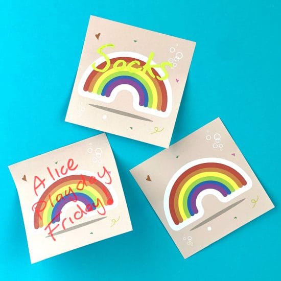 Rainbow Postits