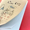 Cat Notepad Party Bag Filler. Page is opening.