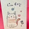Cat note pad, party bag filler, cat with stripes.