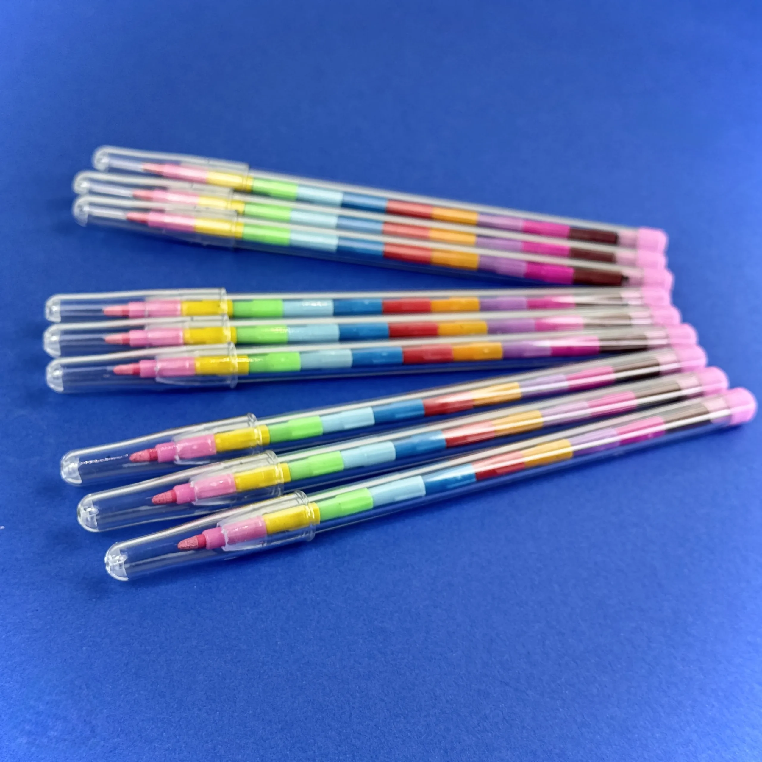 A row of rainbow pens Great Value Party Bag Filler