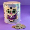 Owl Money Box Party Bag Filler Purple Design