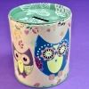 Owl Money Box Party Bag Filler Cream Design