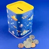 Ocean-themed money box with coins party bag filler or stocking filler