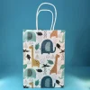 elephants and giraffe paper party bag