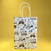 tractors and trucks and diggers paper party bag